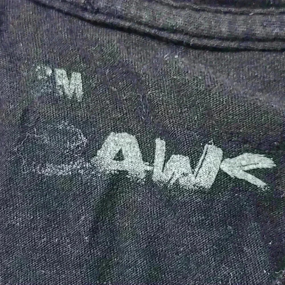 Emo angry teddy bear black and blue short-sleeved t-shirt size  Medium - Picture 8 of 8